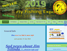 Tablet Screenshot of midwestflyfishingexpo.com